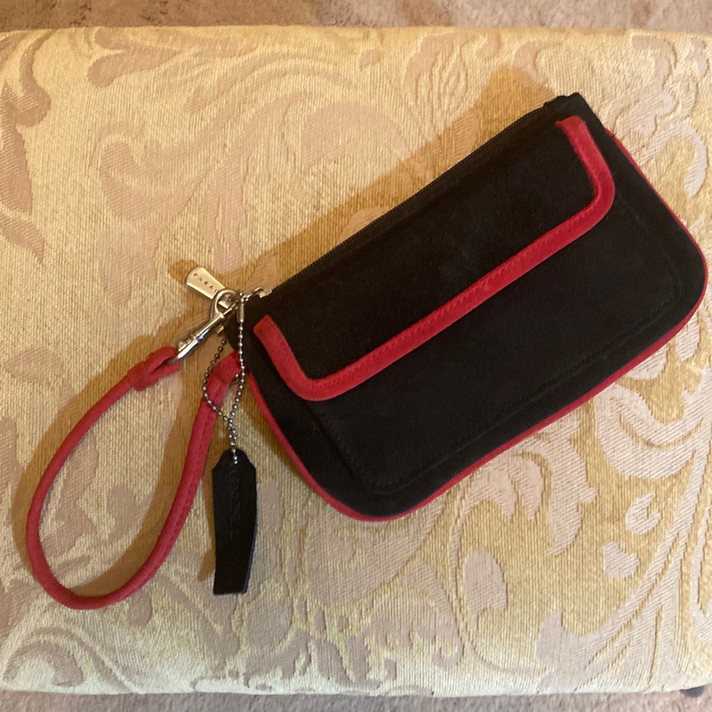 Paradox Suede Black Wristlet